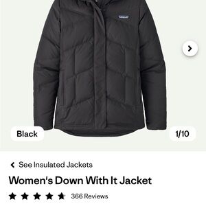 Patagonia Women's Black Insulated Puffer Jacket